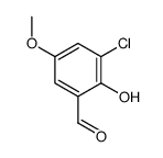 3-chloro-2-hydroxy-5-methoxybenzaldehyde结构式