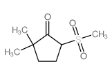 Cyclopentanone,2,2-dimethyl-5-(methylsulfonyl)-结构式