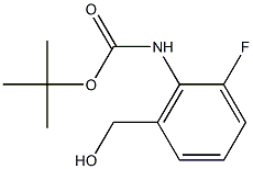 tert-butyl (2-fluoro-6-(hydroxymethyl)phenyl)carbamate Structure