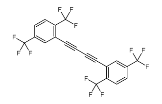 2-[4-[2,5-bis(trifluoromethyl)phenyl]buta-1,3-diynyl]-1,4-bis(trifluoromethyl)benzene结构式