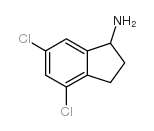 4,6-dichloro-indan-1-ylamine hydrochloride Structure