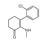 3-(o-Chlorophenyl)-2-(methylamino)cyclohex-2-enone Structure