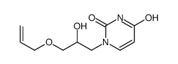 1-(2-hydroxy-3-prop-2-enoxypropyl)pyrimidine-2,4-dione结构式