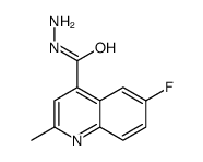 6-fluoro-2-methylquinoline-4-carbohydrazide结构式