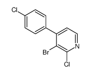 3-bromo-2-chloro-4-(4-chlorophenyl)pyridine Structure
