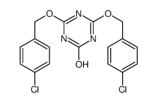 4,6-bis[(4-chlorophenyl)methoxy]-1H-1,3,5-triazin-2-one Structure