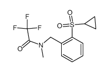 N-(2-(Cyclopropylsulfonyl)benzyl)-2,2,2-trifluoro-N-methylacetamide Structure