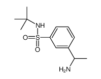 3-(1-aminoethyl)-N-tert-butylbenzenesulfonamide结构式