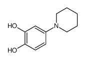 4-piperidin-1-ylbenzene-1,2-diol Structure