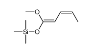 1-methoxypenta-1,3-dienoxy(trimethyl)silane结构式