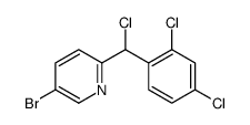 5-bromo-2-[chloro-(2,4-dichlorophenyl)methyl]pyridine Structure