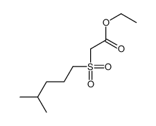 ethyl 2-(4-methylpentylsulfonyl)acetate结构式