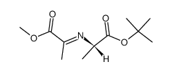 (S)-2-[1-Methoxycarbonyl-eth-(E)-ylideneamino]-propionic acid tert-butyl ester结构式