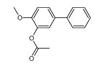 3-Acetoxy-4-methoxy-biphenyl Structure