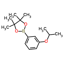 2-(3-Isopropoxyphenyl)-4,4,5,5-tetramethyl-1,3,2-dioxaborolane结构式