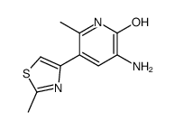 3-amino-6-methyl-5-(2-methyl-1,3-thiazol-4-yl)-1H-pyridin-2-one结构式