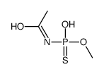 N-[hydroxy(methoxy)phosphinothioyl]acetamide Structure