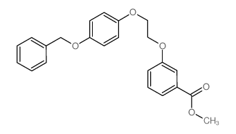 METHYL 3-(2-(4-(BENZYLOXY)PHENOXY)ETHOXY)BENZOATE Structure