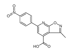 Isoxazolo[5,4-b]pyridine-4-carboxylic acid, 3-methyl-6-(4-nitrophenyl) Structure