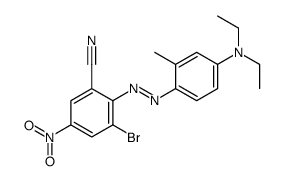 3-bromo-2-[[4-(diethylamino)-o-tolyl]azo]-5-nitrobenzonitrile Structure