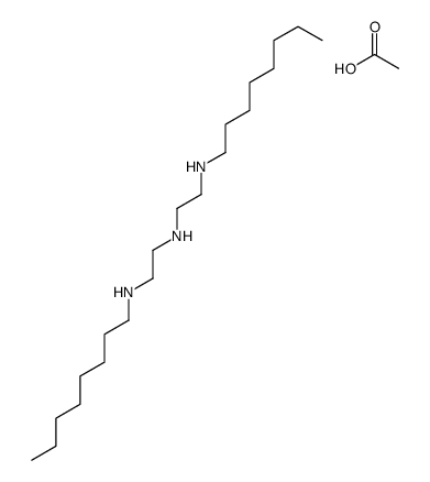N-octyl-N'-[2-(octylamino)ethyl]ethylenediamine, compound with acetic acid Structure