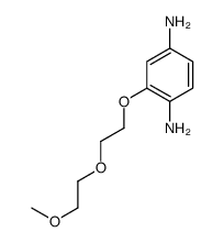 2-[2-(2-methoxyethoxy)ethoxy]benzene-1,4-diamine结构式