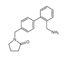 2-Pyrrolidinone, 1-[[2'-(aminomethyl)[1,1'-biphenyl]-4-yl]methyl]-结构式