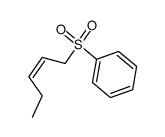 (Z)-Pent-2-enyl phenyl sulphone结构式