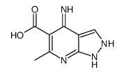 4-amino-6-methyl-1H-pyrazolo[3,4-b]pyridine-5-carboxylic acid结构式