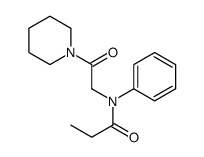 N-(2-oxo-2-piperidin-1-ylethyl)-N-phenylpropanamide Structure