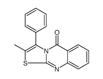 2-METHYL-3-PHENYL-5H-THIAZOLO[2,3-B]QUINAZOLIN-5-ONE结构式