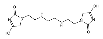 1,1'-[ethane-1,2-diylbis(iminoethane-2,1-diyl)]bisimidazolidine-2,4-dione structure