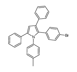 2-(4-bromophenyl)-3,5-diphenyl-1-(p-tolyl)-1H-pyrrole Structure