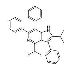 2,4-diisopropyl-3,6,7-triphenyl-1H-pyrrolo[3,2-c]pyridine Structure