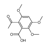 2-Acetyl-3,5,6-trimethoxy-benzoesaeure Structure