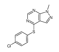 4-(4-chloro-phenylsulfanyl)-1-methyl-1H-pyrazolo[3,4-d]pyrimidine Structure