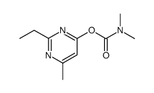 dimethyl-carbamic acid-(2-ethyl-6-methyl-pyrimidin-4-yl ester) Structure