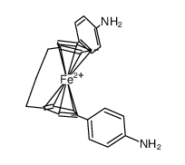 3,4'-bis-(4-aminophenyl)[3]ferrocenophane Structure