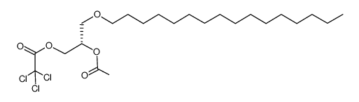 1-trichloroacetyl-2-acetyl-3-O-hexadecyl-sn-glycerol Structure