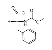 methyl (R)-(1-chloro-1-oxo-3-phenylpropan-2-yl)carbamate结构式