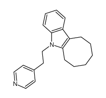 5-(2-Pyridin-4-yl-ethyl)-6,7,8,9,10,11-hexahydro-5H-cycloocta[b]indole结构式