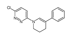 3-chloro-6-(3,4-dihydro-5-phenyl-1(2 H)-pyridinyl)pyridazine结构式