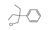 (1-ethyl-1-chloromethyl-propyl)-benzene Structure