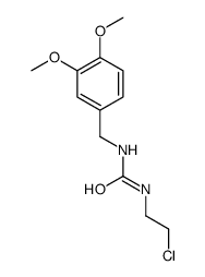 1-(2-chloroethyl)-3-[(3,4-dimethoxyphenyl)methyl]urea Structure