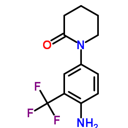 1-[4-Amino-3-(trifluoromethyl)phenyl]-2-piperidinone Structure