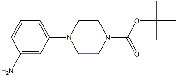 tert-butyl 4-(3-aminophenyl)piperazine-1-carboxylate结构式