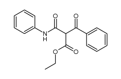 2-benzoyl-N-phenyl-malonamic acid ethyl ester Structure