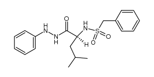 N-phenylmethanesulfonyl-L-leucine-(N'-phenyl-hydrazide) Structure