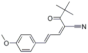 2-(2,2-DIMETHYLPROPANOYL)-5-(4-METHOXYPHENYL)PENTA-2,4-DIENENITRILE Structure