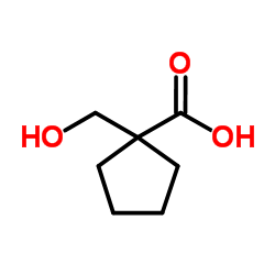 1-(Hydroxymethyl)cyclopentanecarboxylic acid Structure